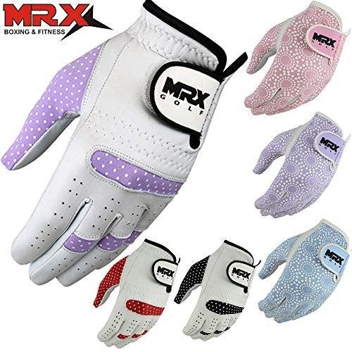 MRX Women's Golf Gloves Left & Right Hand Cabretta Leather Golfer Glove