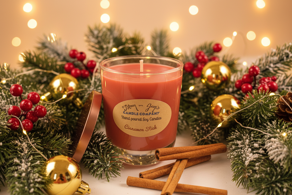 Cinnamon Stick Soy Candle – Spicy & Warm Aroma | Mam Jam’s