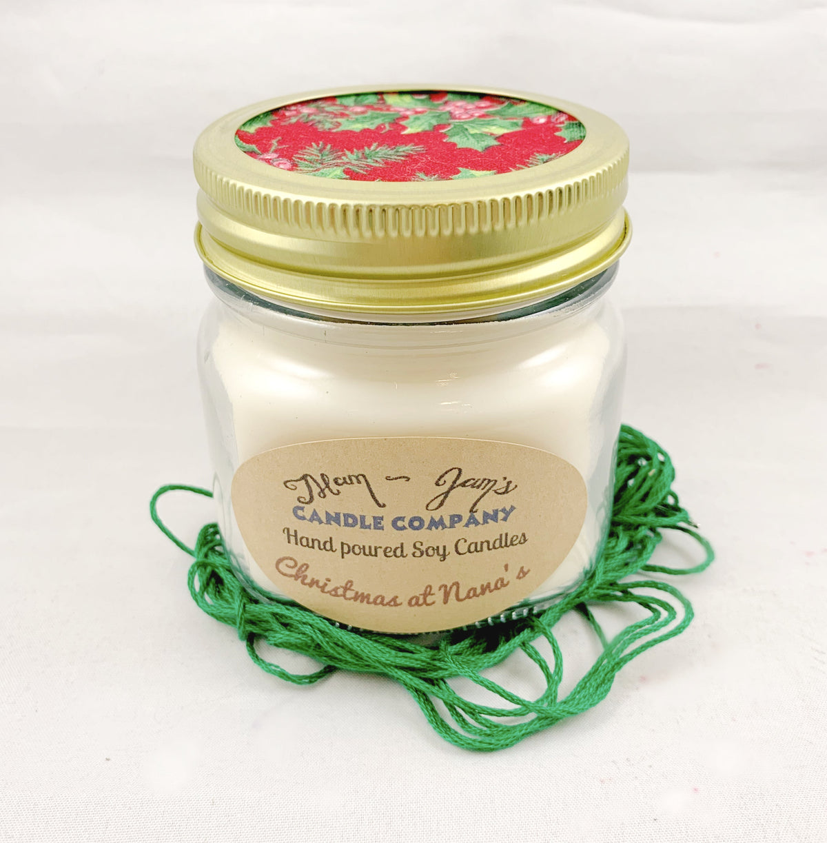 Christmas at Nana’s Soy Candle – Cozy Holiday Scent | Mam Jam’s