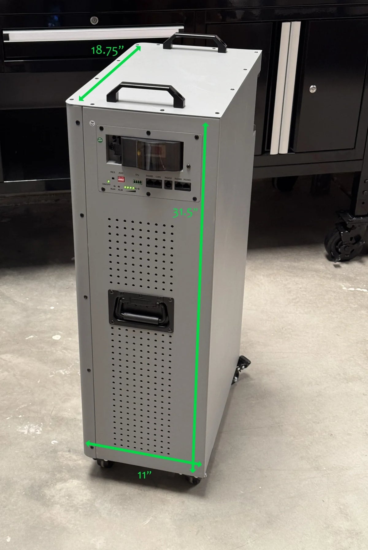 48V Tower: Rugged LifePO4 Battery w/ Active Balance & 200A BMS up to 16.4 kWh