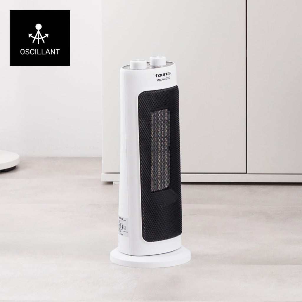 Taurus Tropicano 2400 Calefactor Eléctrico 2400W, Termostato, Ventilador