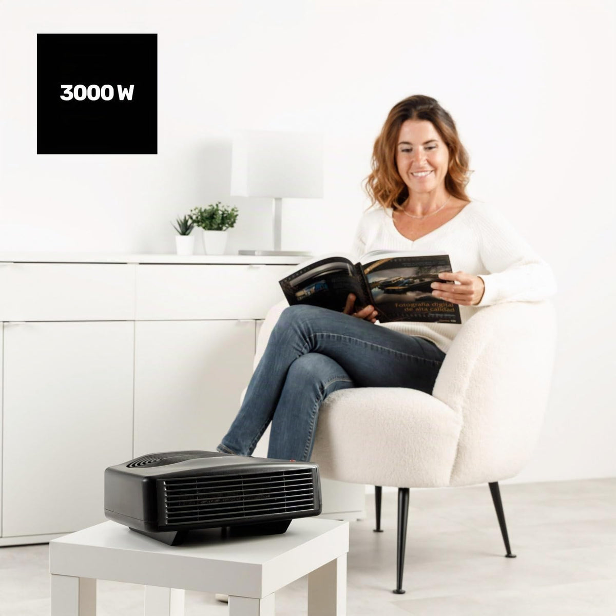 Taurus Tropicano 2400 Calefactor Eléctrico 2400W, Termostato, Ventilador
