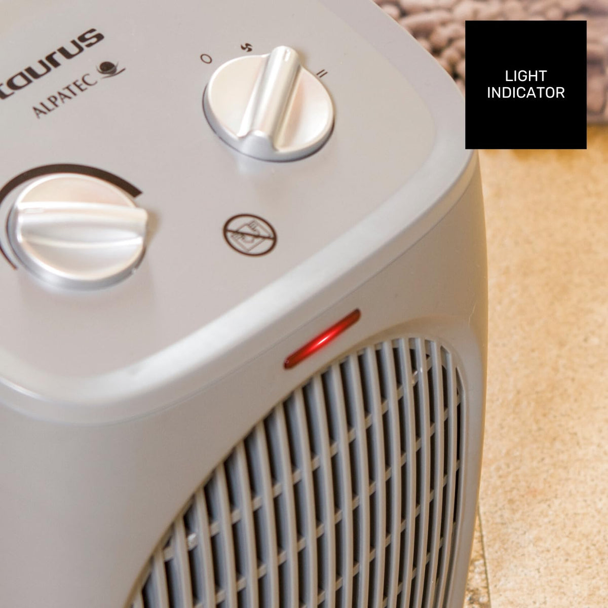 Taurus Tropicano 2400 Calefactor Eléctrico 2400W, Termostato, Ventilador