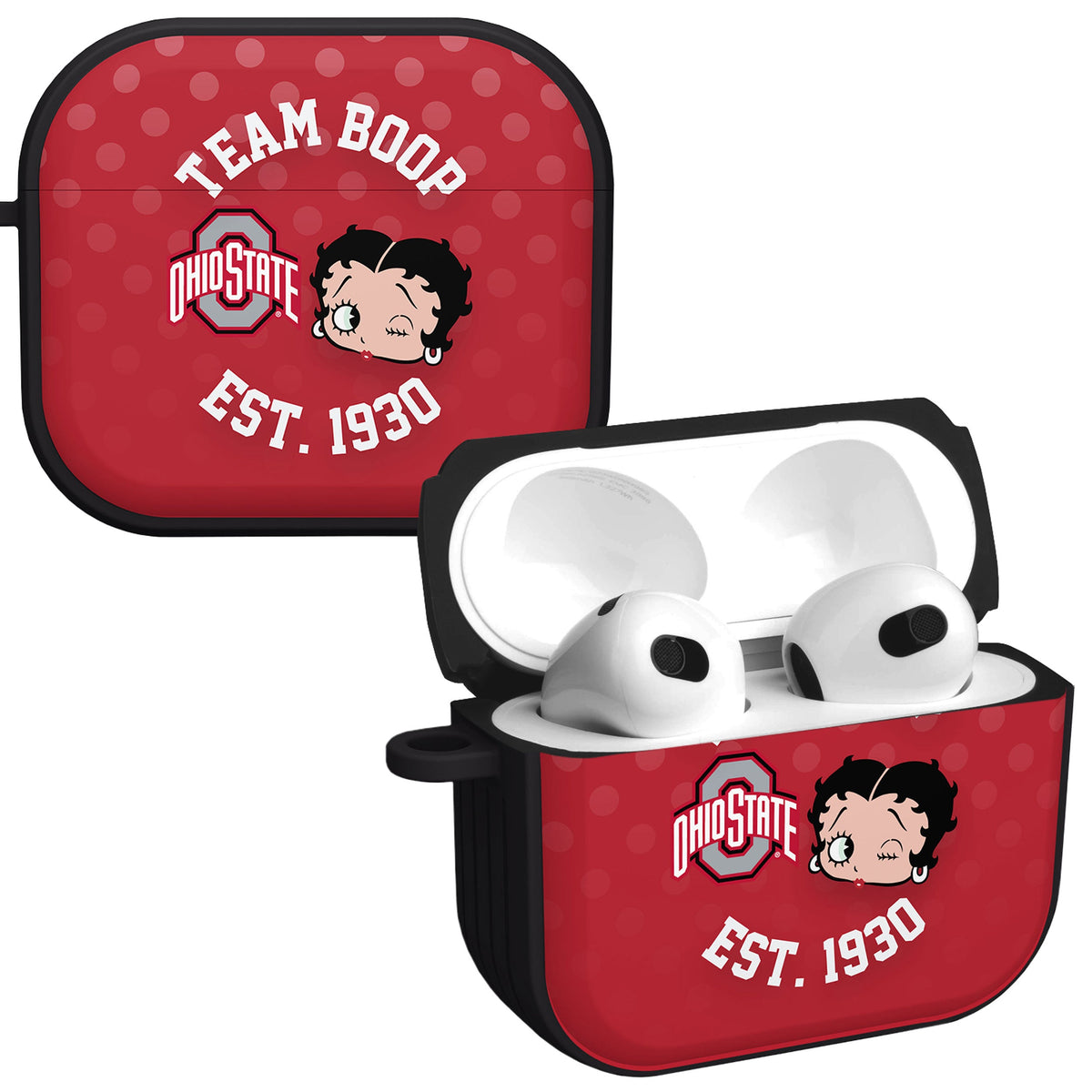 Ohio State Buckeyes X Betty Boop HDX Apple AirPods Gen 3 Case Cover