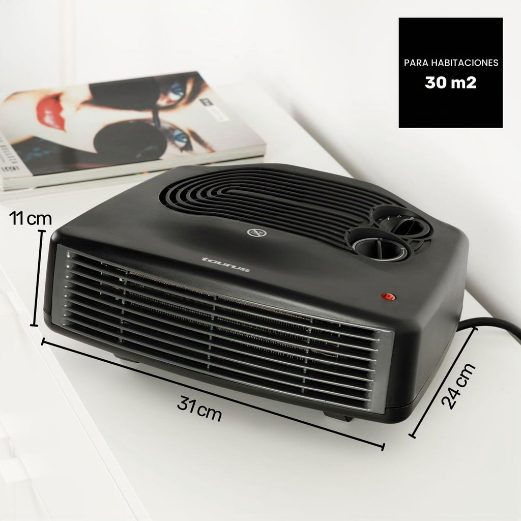 Taurus Tropicano 2400 Calefactor Eléctrico 2400W, Termostato, Ventilador