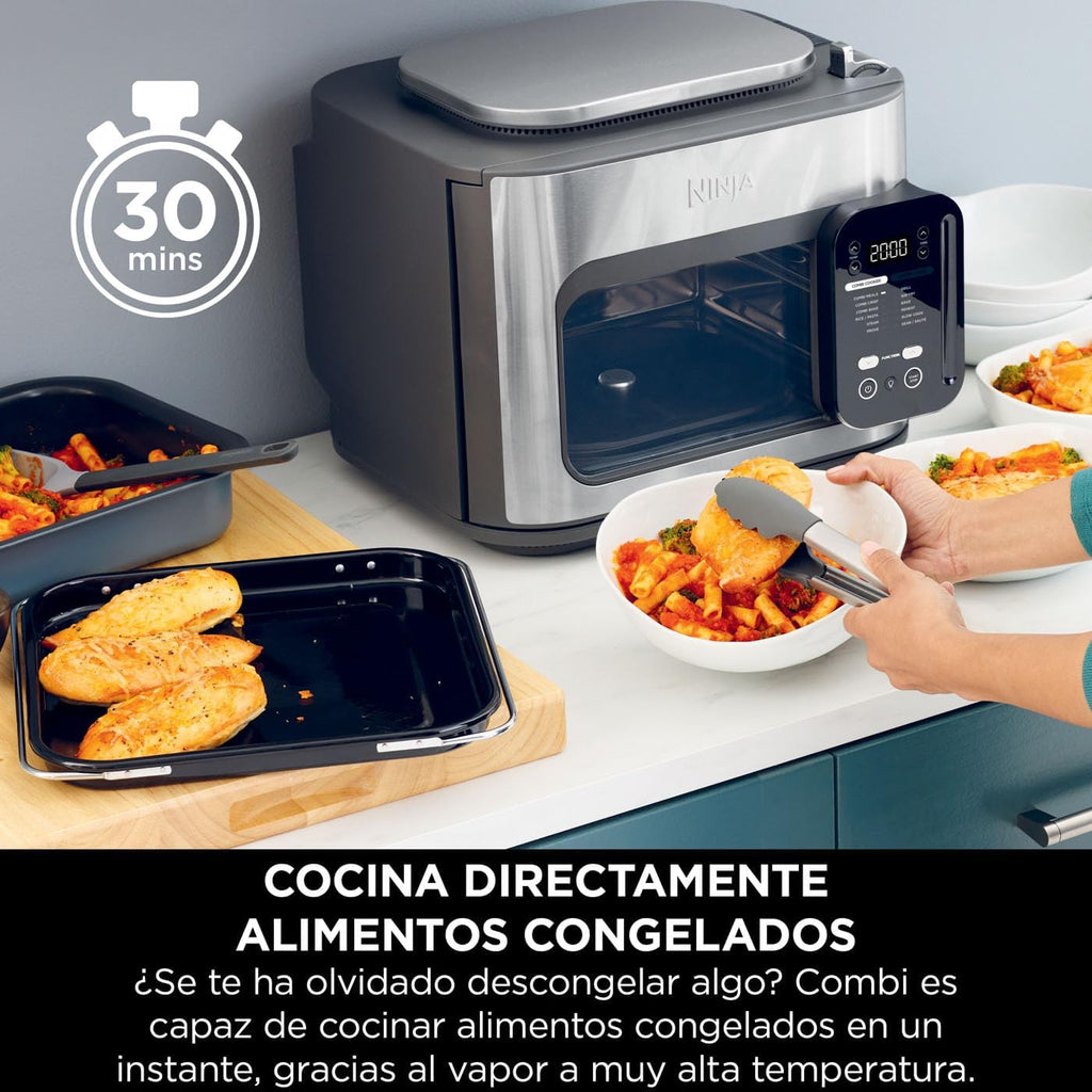 Ninja Combi, Olla Eléctrica Multifunción 12 en 1, Comidas Familiares, Gris