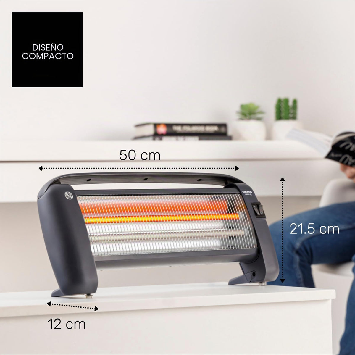 Taurus Tropicano 2400 Calefactor Eléctrico 2400W, Termostato, Ventilador