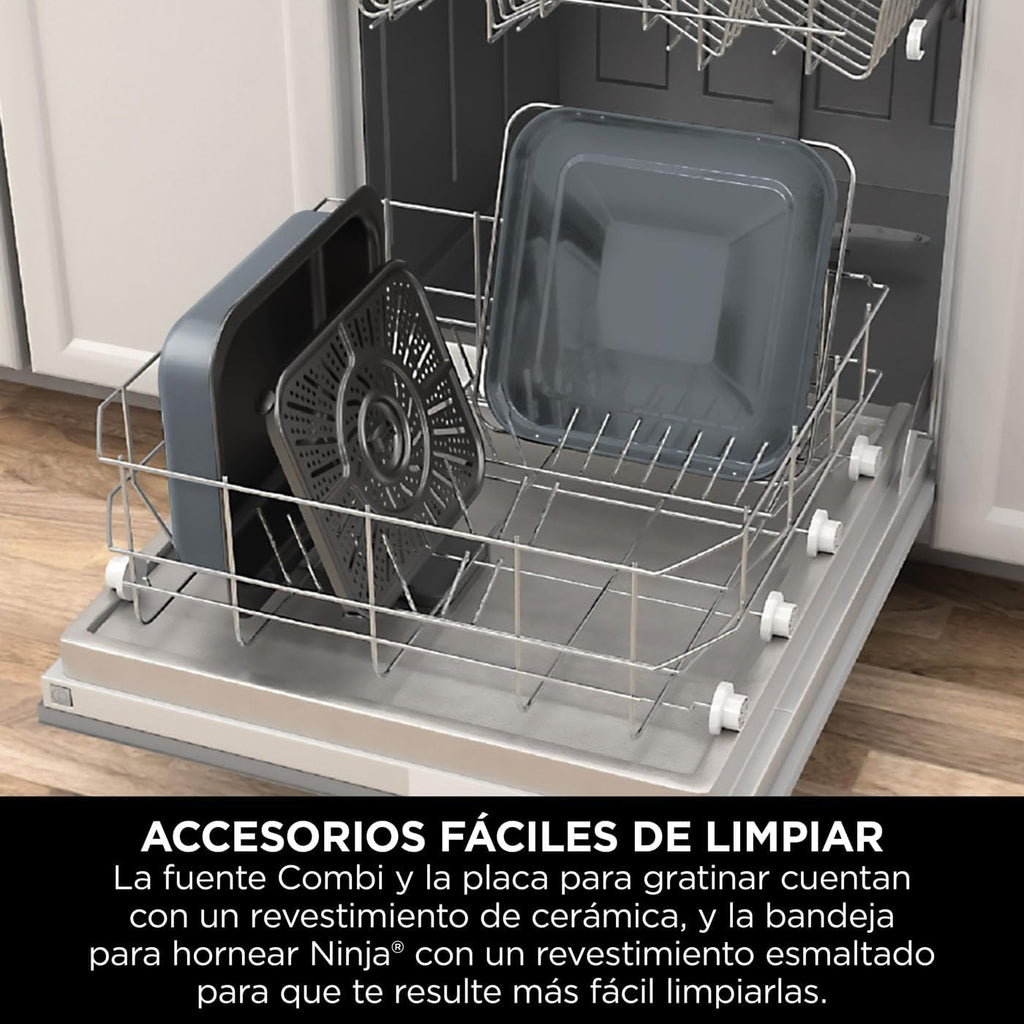 Ninja Combi, Olla Eléctrica Multifunción 12 en 1, Comidas Familiares, Gris