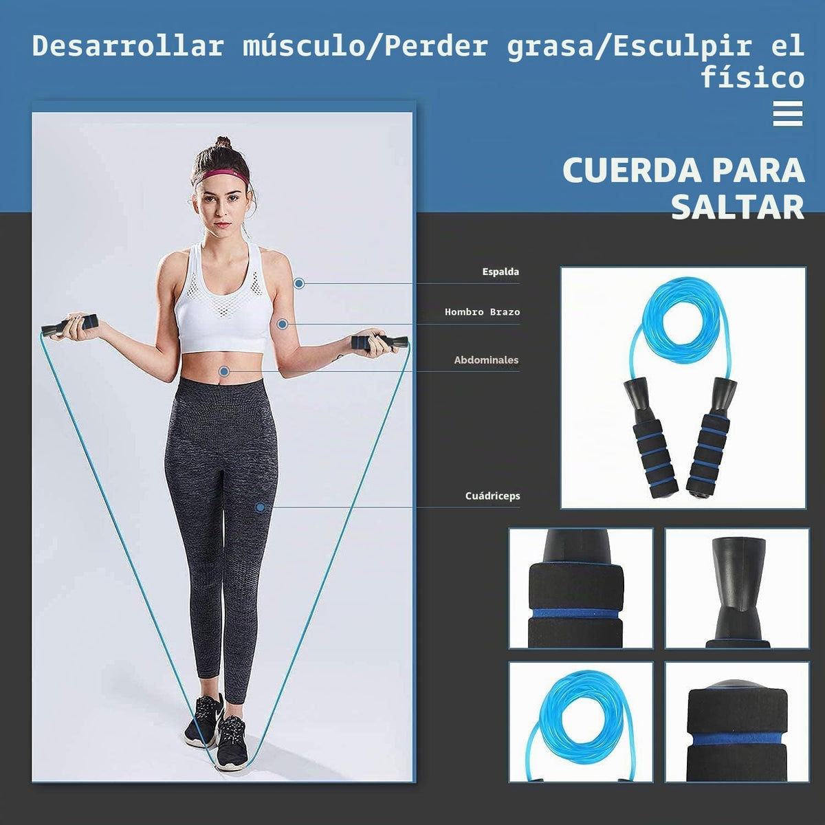 AERLANG Juego de ruedas abdominales 7 en 1 con 2 barras de flexión, banda de resistencia, cuerda de saltar, agarre de mano y rodillera, entrenamiento de fitness en casa, gimnasio en casa, equipo