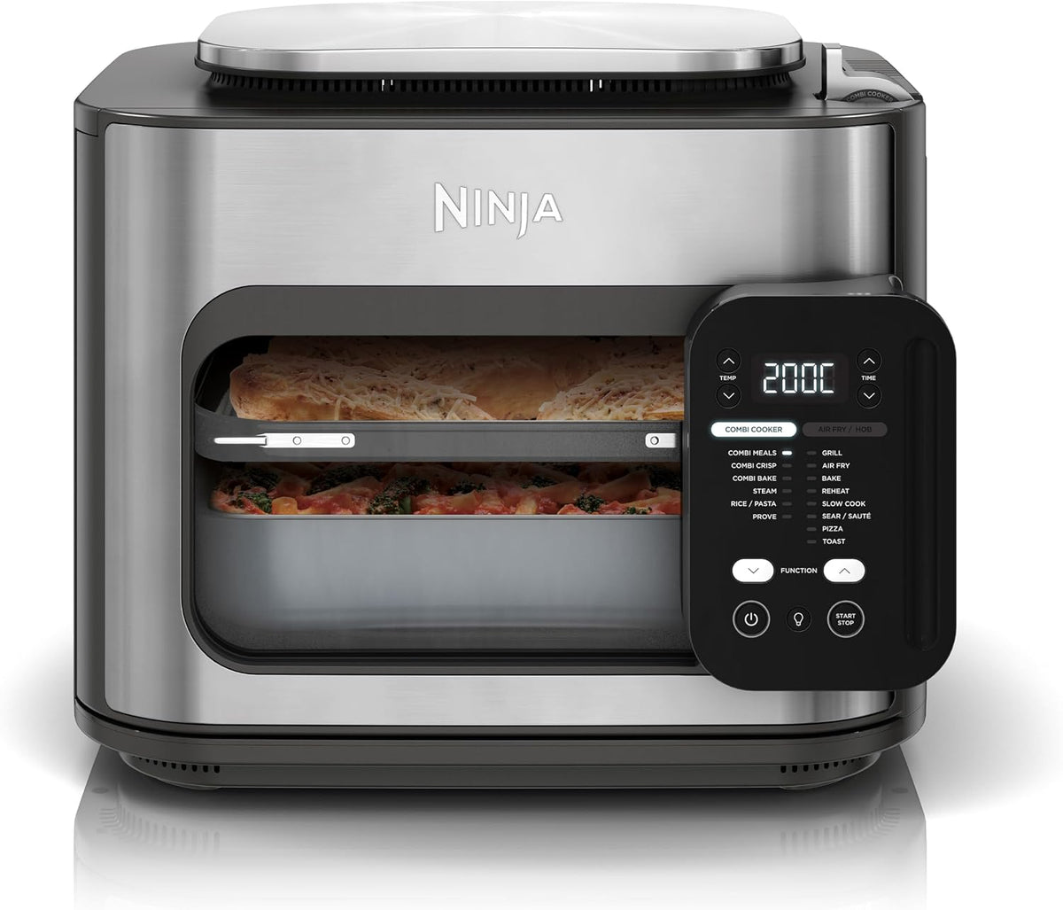 Ninja Combi, Olla Eléctrica Multifunción 12 en 1, Comidas Familiares, Gris