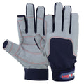 True Sailors Sailing Gloves 2 Cut Fingers Glove Blue Gray