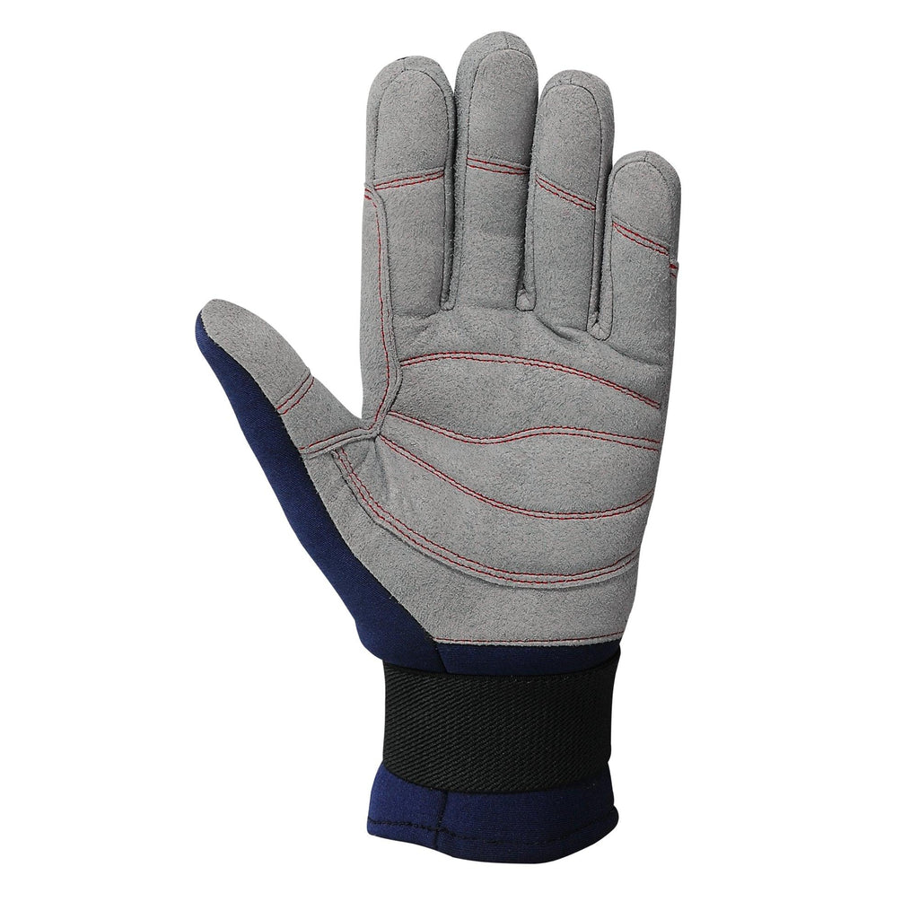 Sailing Gloves Full Finger Cold Weather Blue Grey Amara Neoprene