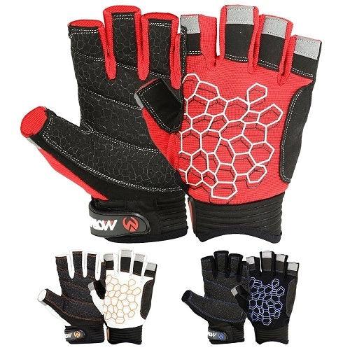 Sailing Gloves With Sticky Palm 3-4 Cut Fingers Kayaking & More Unisex