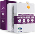 Protector de Colchón Impermeable 150x200 cm, hasta 30 cm