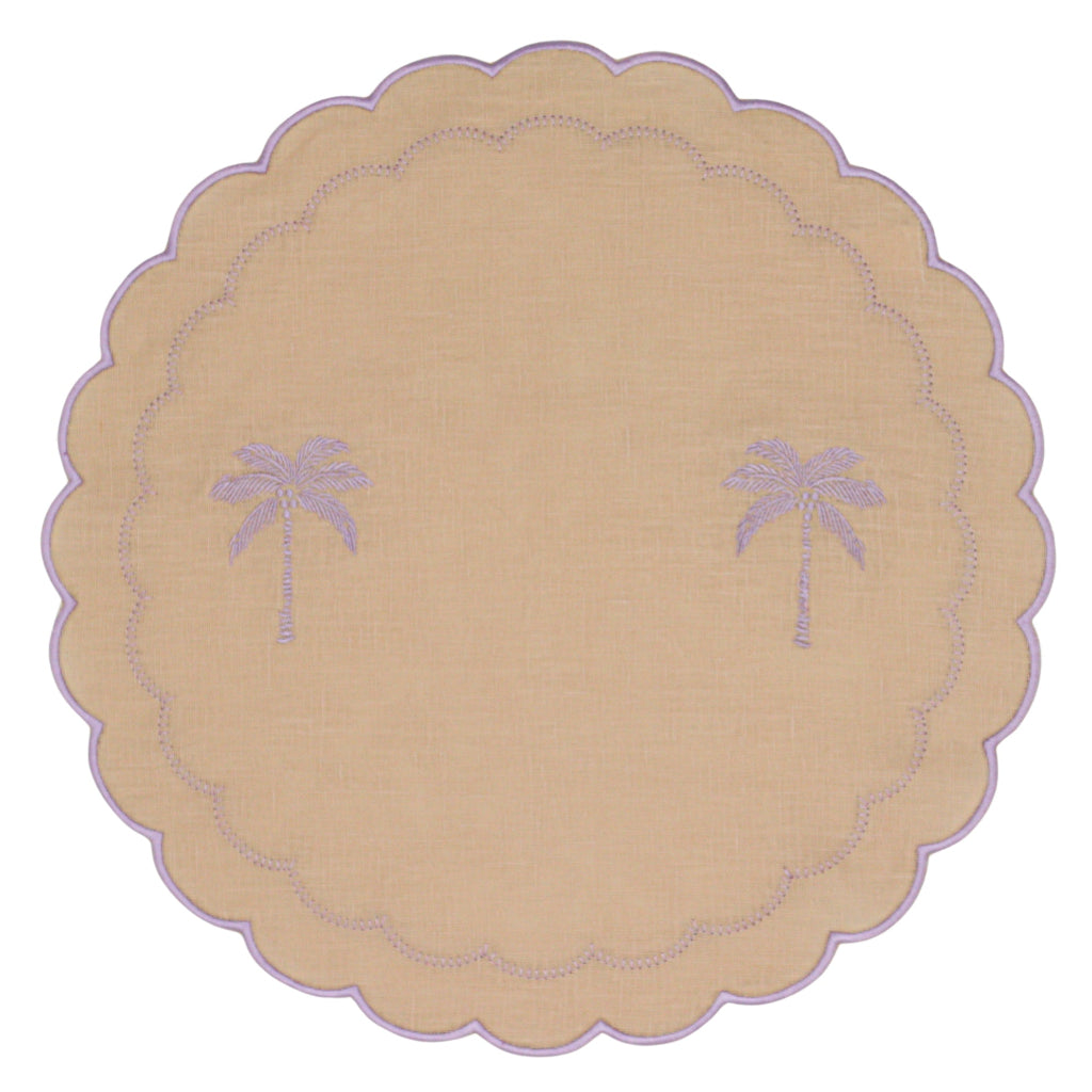 Blush Buttercream Linen Placemats – Set of 4