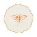 Bumble Homecoming Scalloped Ceramic Starter Plates – Set of 4 (+1 Bonus Plate)