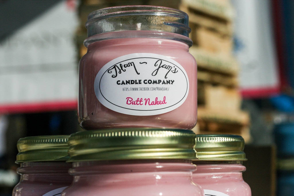 Butt Naked Soy Candle – Tropical & Fruity Scent | Mam Jam’s
