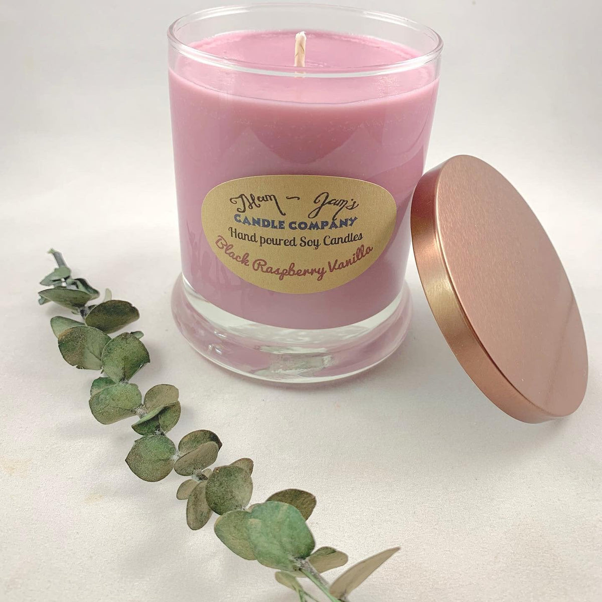 Black Raspberry Vanilla Soy Candle – Fruity & Creamy | Mam Jam’s