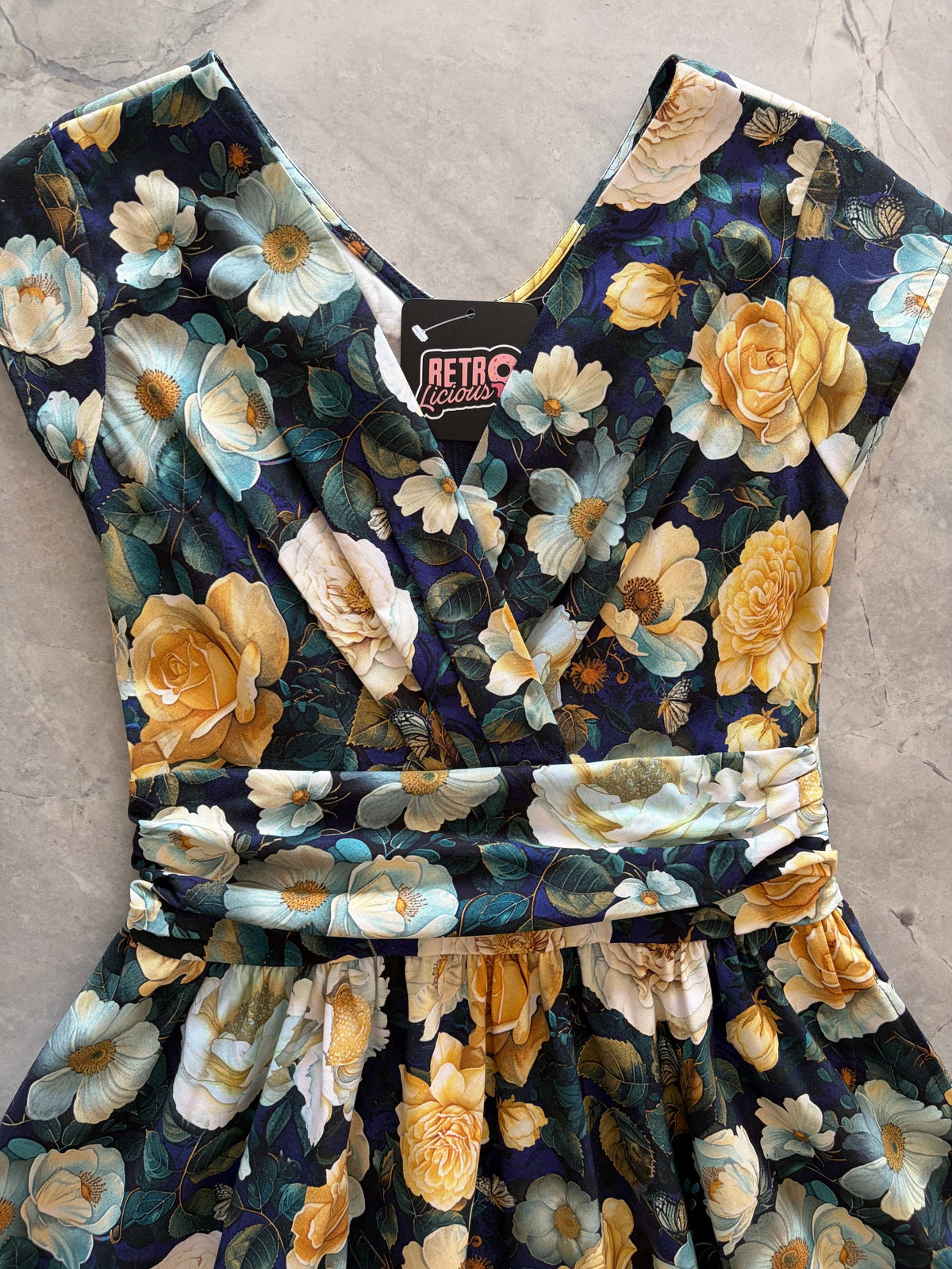 Midnight Floral Greta Dress