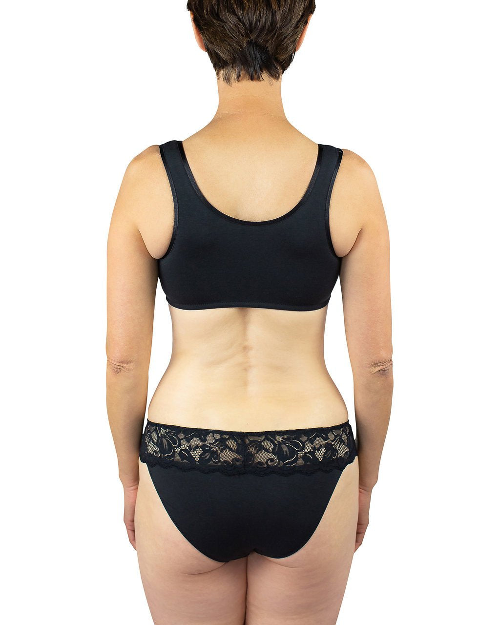 Maia Front Close Bra, Black