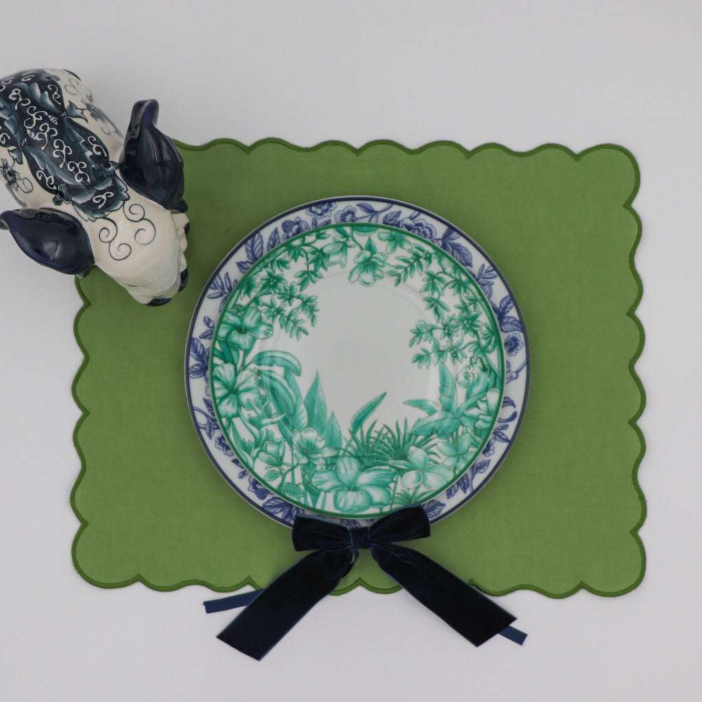 Monsoon Verdant Porcelain Starter Plates – Case of 12 (+3 Bonus Plates)