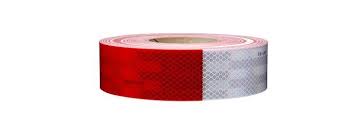 1" Conspicuity Tape 11" Red / 7" White 3M™  Diamond Grade™ x 150 ft | RW100