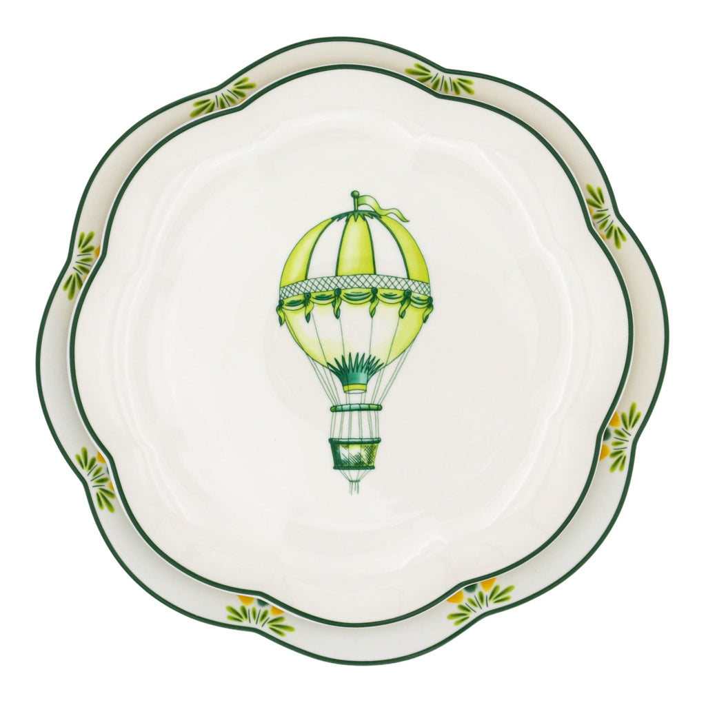 Valensole Lavender Scalloped Ceramic Starter Plates – Case of 12 (+3 Bonus Plates)