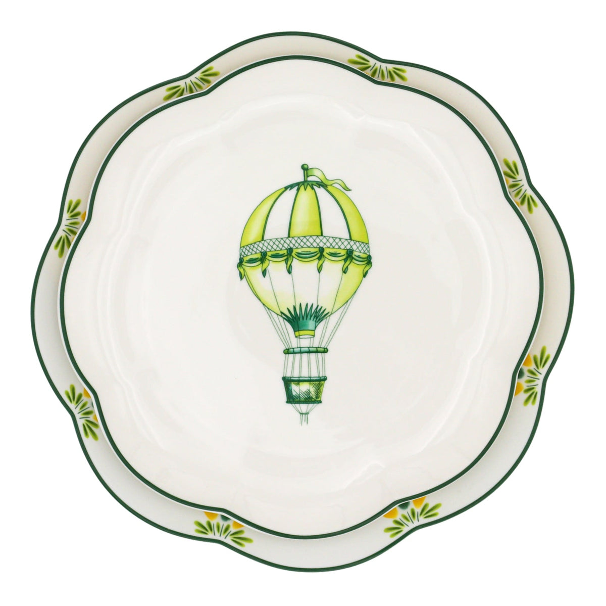 Valensole Lavender Scalloped Ceramic Starter Plates – Case of 12 (+3 Bonus Plates)