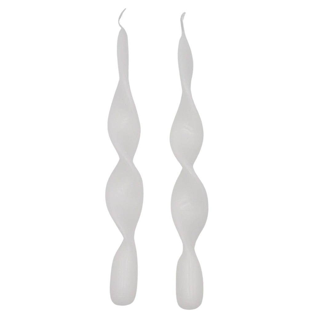 White Cotton Swirl Candles – Case of 20