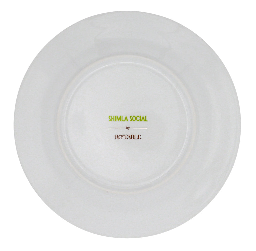 Bombay Blue Porcelain Starter Plates – Set of 4 (+1 Bonus Plate)