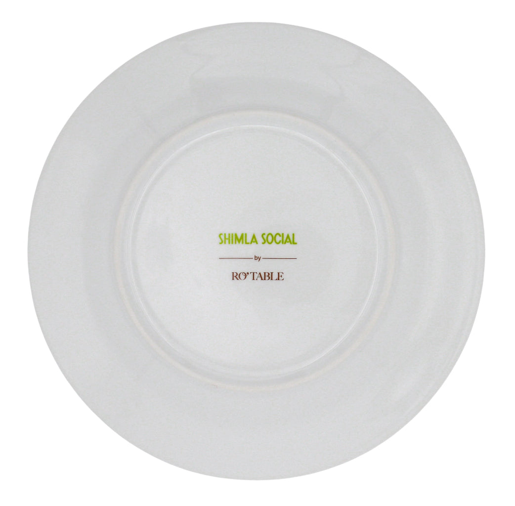 Bombay Blue Porcelain Starter Plates – Set of 4 (+1 Bonus Plate)