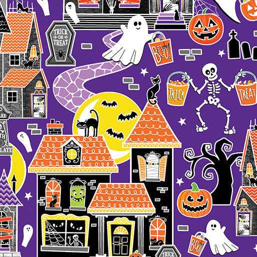 Glow in the Dark Haunted House Fit & Flare Dress