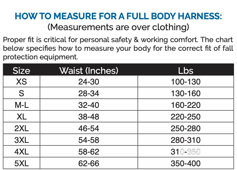 Full Body Harness w/ 3 D-Rings | 96307/8