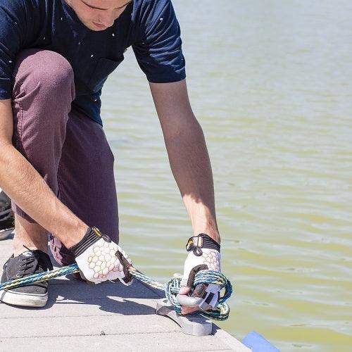 Sailing Gloves With Sticky Palm 3-4 Cut Fingers Kayaking & More Unisex