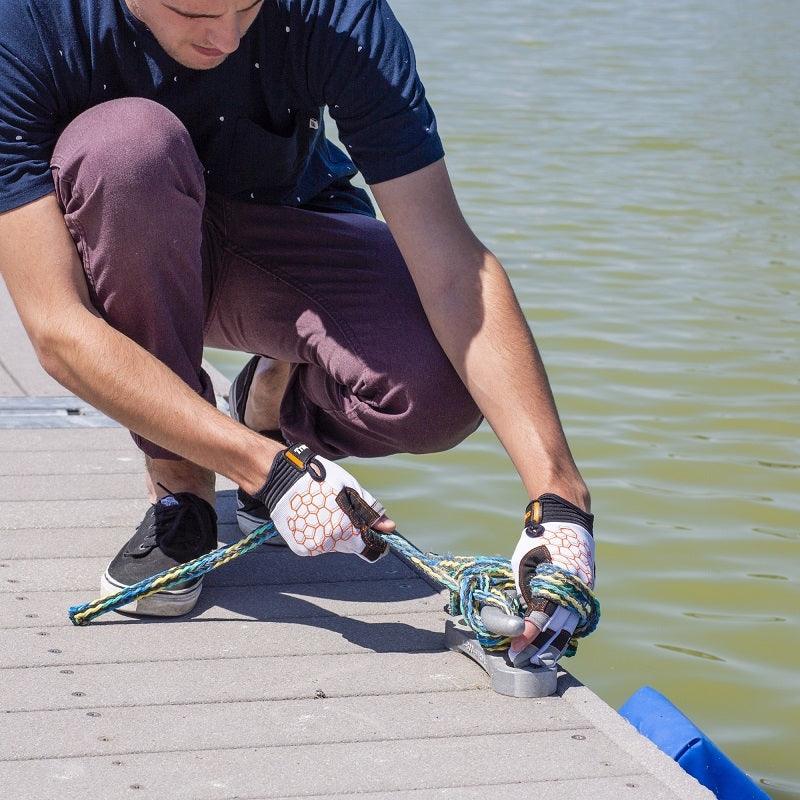 Sailing Gloves 2 Cut Fingers Unisex For Kayaking, Water Sports 8683
