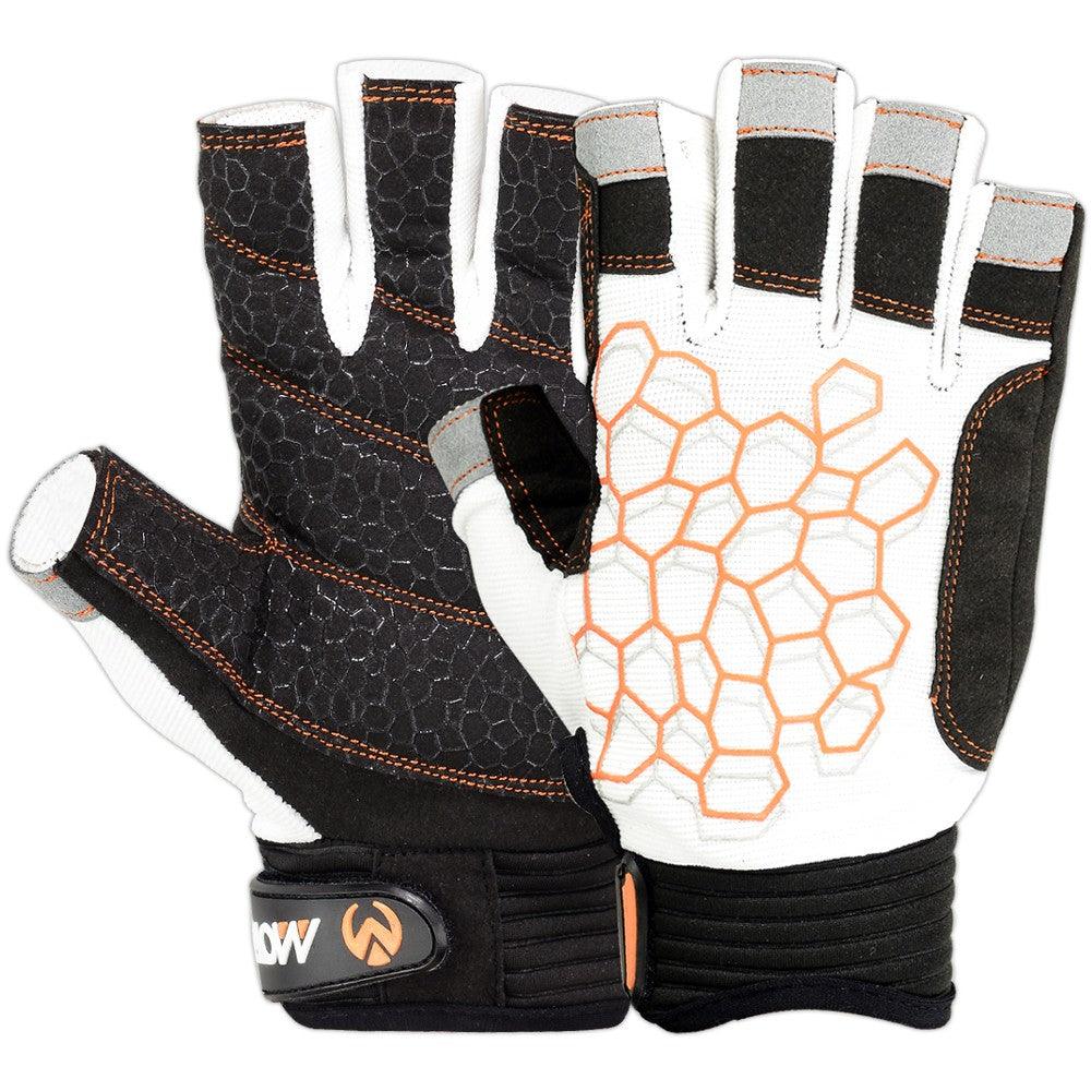 Sailing Gloves With Sticky Palm 3-4 Cut Fingers Kayaking & More Unisex
